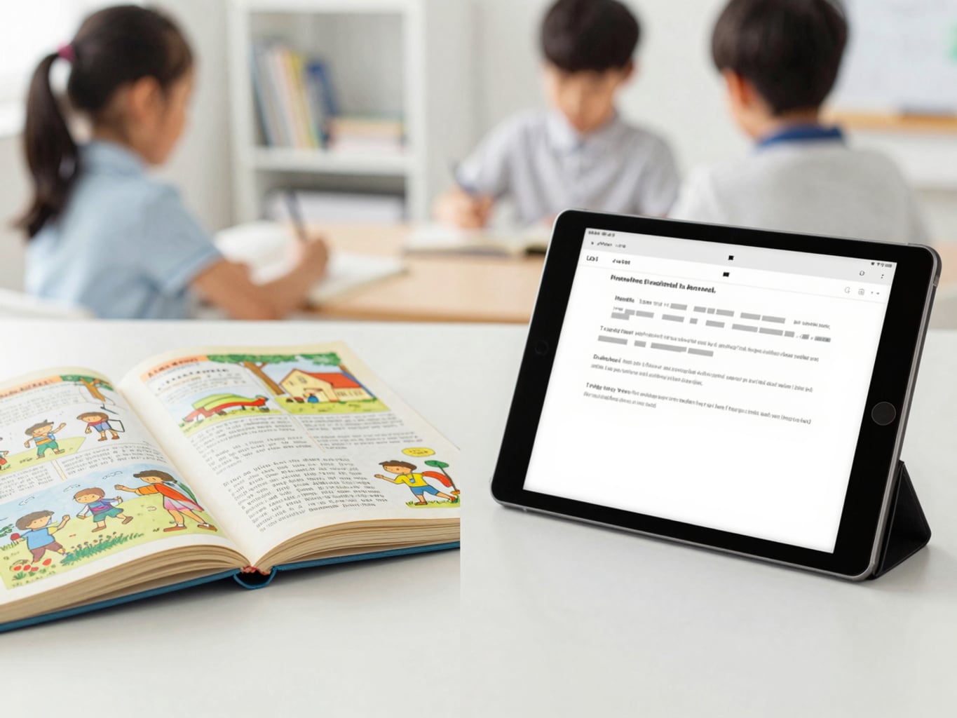 종이책과 디지털 백과사전의 조화