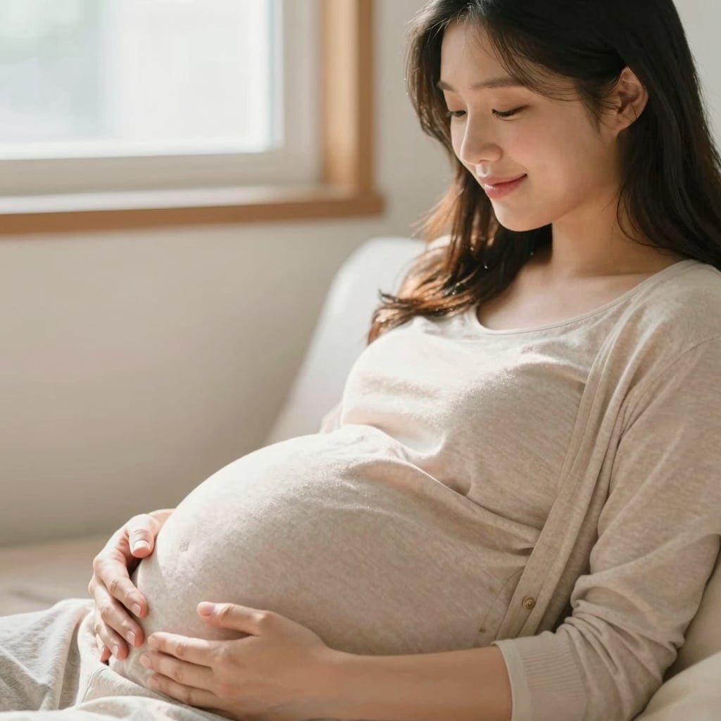 아기를 기다리는 엄마의 따뜻한 마음